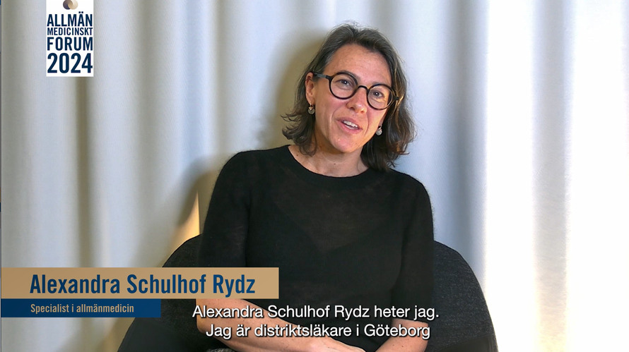 Distriktsläkare Alexandra Schulhof Rydz modererar symposium om pediatrik på AMF