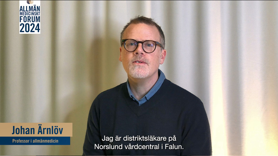 Allmänläkare Johan Ärnlöv berättar om programmet på AMF 